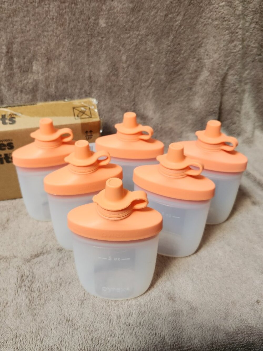 PYREX LITTLES Silicone Smoothie Pouch 5oz. - Toddlers - Set of Six 6 - **NEW**
